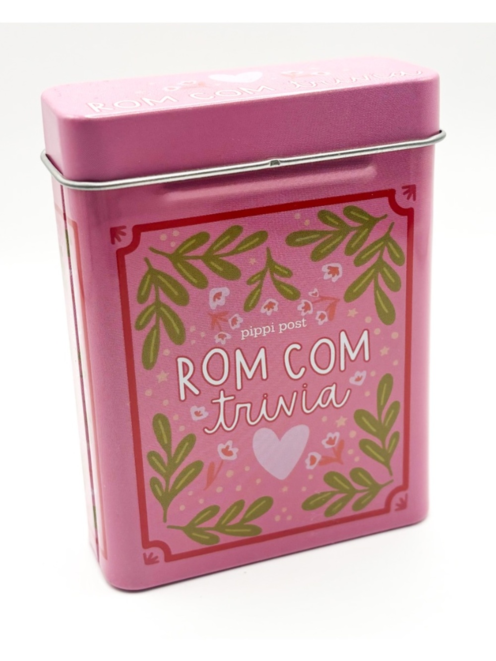 NWOT Rom com trivia deck of cards and storage tin